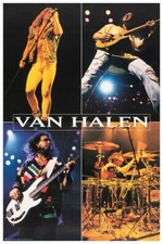 Van Halen *LARGE POSTER*  Live Concert Tour Eddie Wolfgang Sammy Hagar - AMAZING