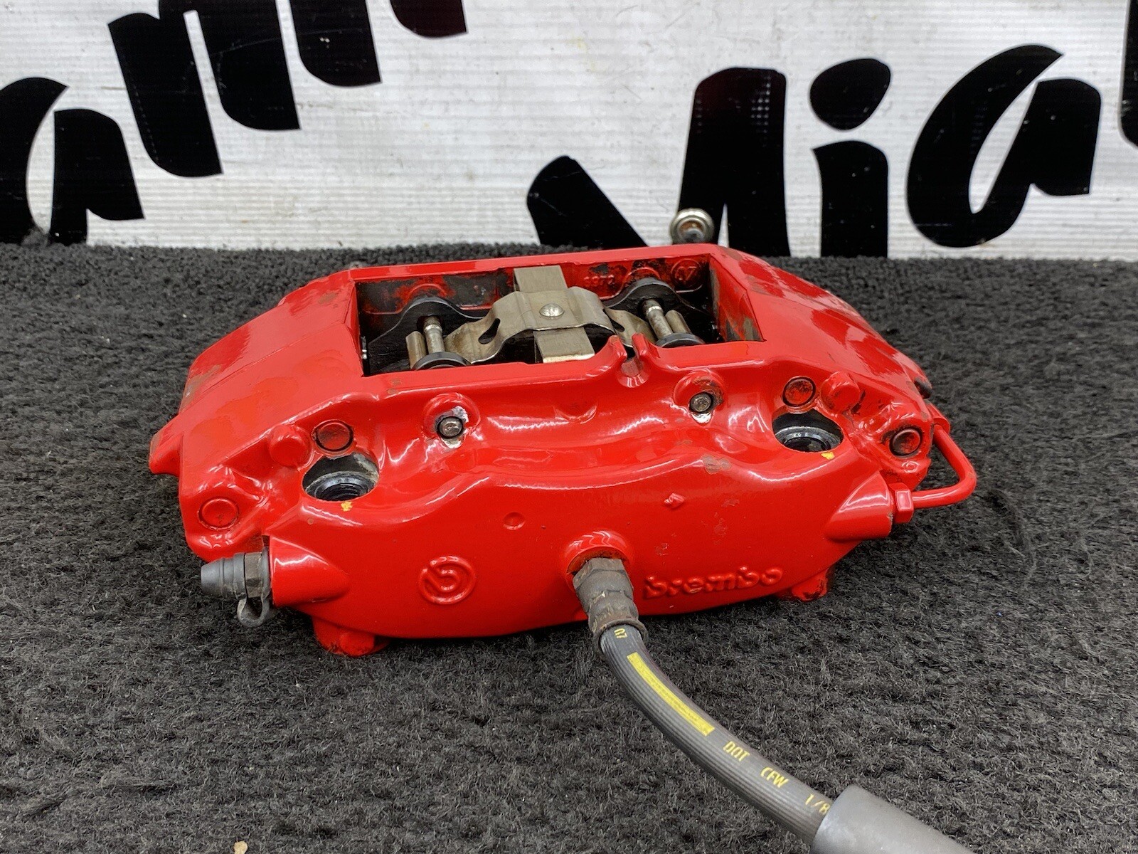 2008 MASERATI GRANTURISMO REAR LEFT DRIVER BREMBO CALIPER ASSEMBLY OEM