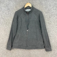 Sportscraft Jacket Womens L Large Grey Long Sleeve Full Zip Stretch 20903