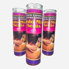 3x Solo Mio Seras Veladora Preparada, Only Mine you will be Fixed Candle.