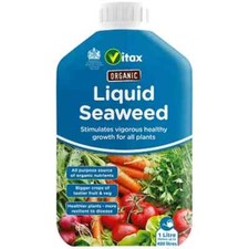 Vitax Organic Liquid Seaweed Plant Fertiliser Healthy Growth Plants Food 1L 10.99 per litre