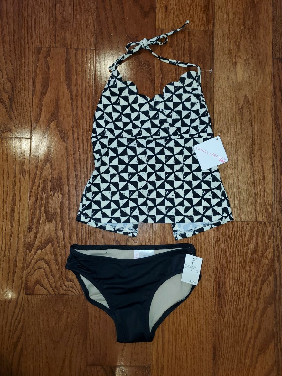 Swim Suits Target Girls Tankini Girls Piece Tankini Bathing Suit Target  Size S Black White