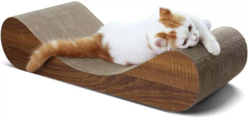 ScratchMe Gato Rascador Poste Salón Cama Gato Rascador Cartón con Cepillo para Gatos - Imagen 13 de 25
