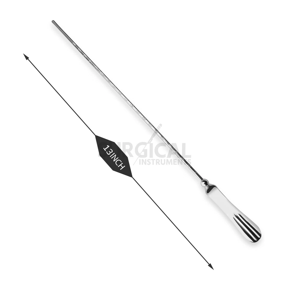 2 Pcs of Sim Uterine Sounds Straight & Curved Gynecology Surgical German Grade - Image 3 of 4