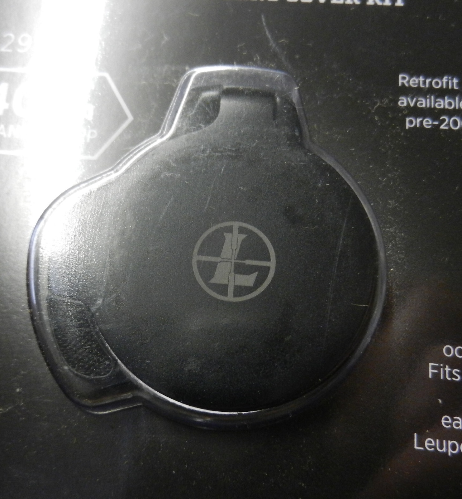 Leupold 40mm Alumina Flip Back Lens Cover Kit SILVER; 40mm; Standard EP