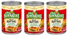 Chef Boyardee Beef Ravioli Pasta in Tomato & Meat Sauce (3 Pack) 15 oz Cans