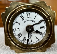 Eisenbahn Uhr Gustav Becker Reise Wecker um 1880/90 Messing