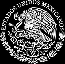 White Car Sticker for Trucks, Cars, and Windows - Mexican Eagle