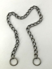 Silver Steel Large or X-Large Dog Choke Chain Collar 28 Long