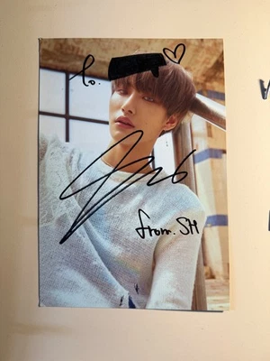 Ateez seonghwa postcard signé - Photo 1/2