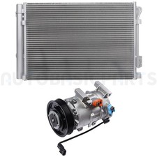 Ac Condenser Ac Compressor Cooling Kit For 2012-2013 Hyundai Accent Kia Rio