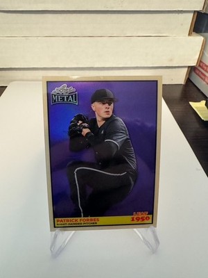 Patrick Forbes 2026 Leaf Metal Baseball Purple Leaf 1950 1/7 RC Diamondbacks