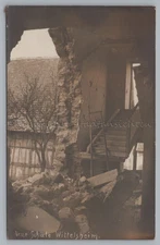 Wittelsheim Elsass Frankreich - Neue Schule Kriegsschäden - Altes Foto 1910er