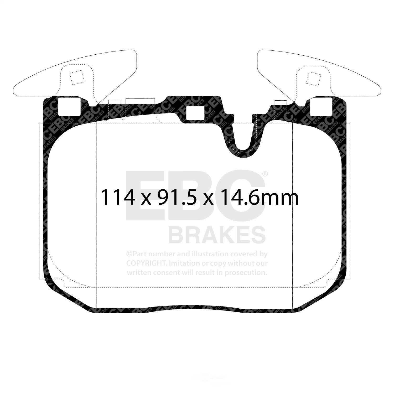 Disc Brake Pad Set-Yellowstuff Street And Track Brake Pads fits 2014 BMW i8