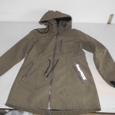 KangaROOS Kapuzenjacke Mantel Longjacket Kurzmantel Jacke Gr 42 Oliv
