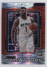 2021 Panini Donruss Optic Elite Dominators Red Pulsar Prizm Zion Williamson 0po0