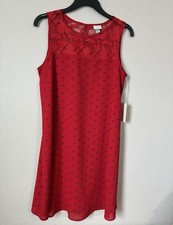 A New Day Dress Women s Red Dress With Lace Designs Size Small