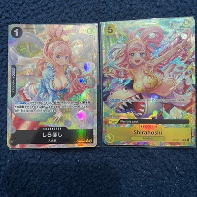 2x Shirahoshi Alt Art OP05-082 JP & OP03-106 NM+