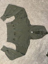 Offline By Aerie Cropped Green Hoodie