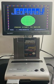 Lot of 2 Wheel of Fortune Family Edition and Jeopardy NES - Cart Only Tested