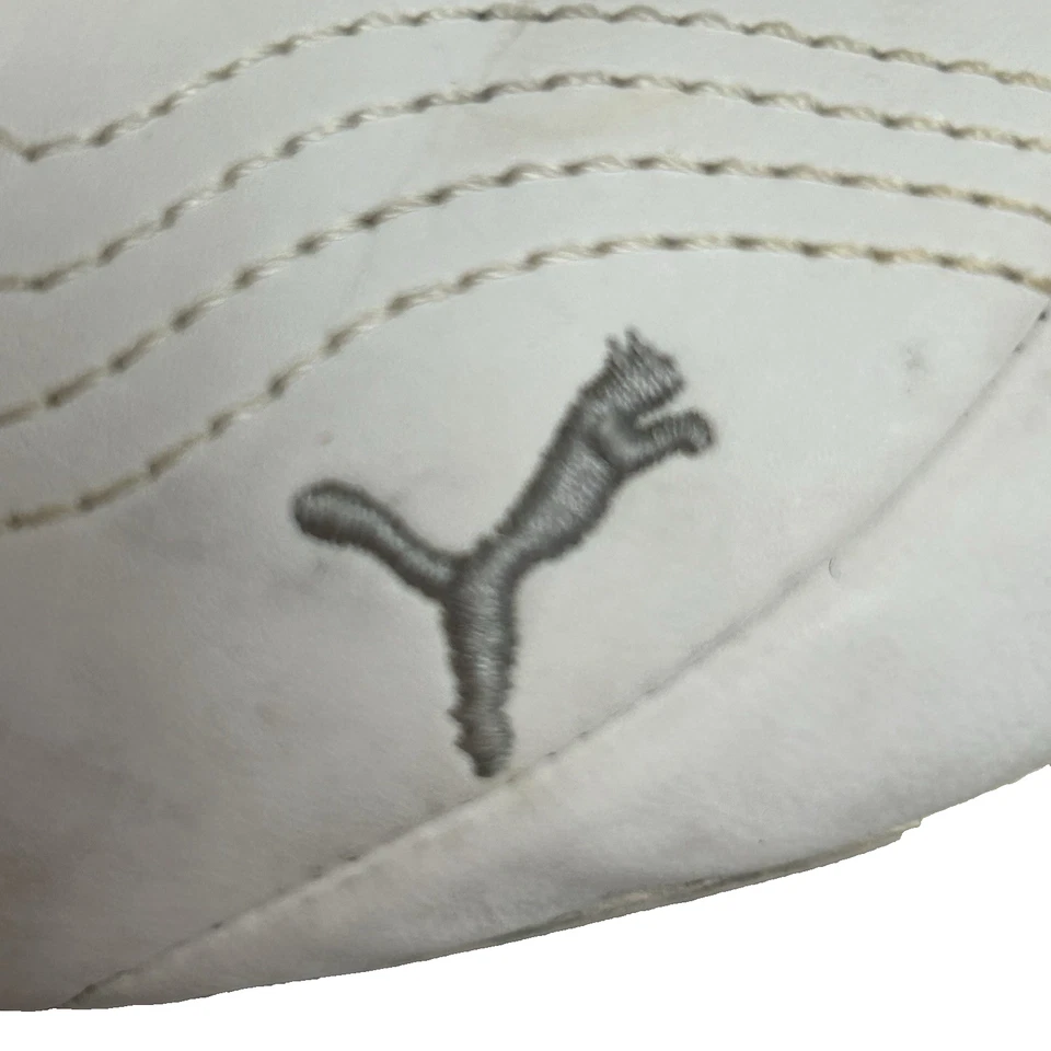 Puma Speedcat Women's Vintage Leather Shoes Silver White Size 8 - Image 4 of 4