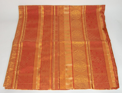 APELT Mitteldecke 88 x 86 cm Tischtuch orange-terrakottafarben Tischdecke neuw.