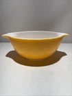 Vintage Pyrex Yellow Sunflower Daisy #442 Cinderella Nesting Mixing Bowl 1 1/2qt