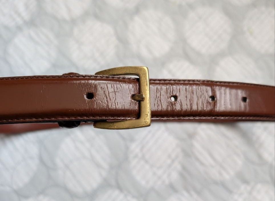 Vintage  Coach Women`s Leather Brown Belt Size 38 thumbnail 6