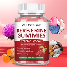 Berberin Gummies with Cinnamon&Turmeric-Support Heart Health&Glucose Metabolism