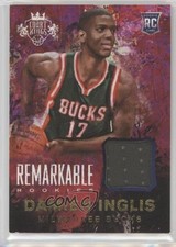 2014-15 Panini Court Kings Remarkable Rookie Memorabilia Damien Inglis #8 1p5