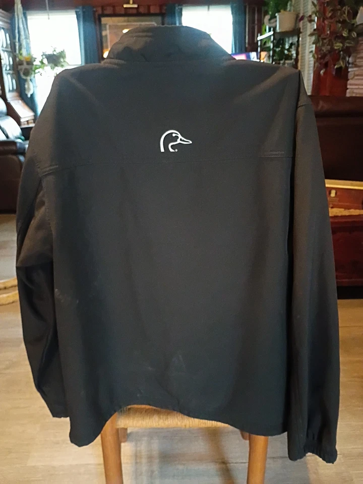 Ducks Unlimited Soft Shell Fleece Lined Windbreaker Black Full Zip Men’s L - Image 4 of 4