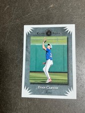 2025 Donruss Baseball Evan Crter Elite Series Insert Texas Rangers
