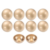 10 StüCk MetallknöPfe Zum NäHen,Rund,23Mm,Einzelloch,Zum Basteln,Goldfarben