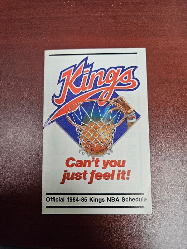 ES25 Kansas City Kings 1984/85 NBA Basketball Pocket Schedule - C.A.T.S.