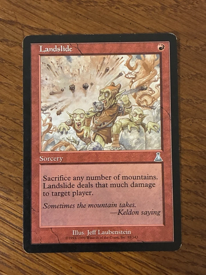 Landslide - Urza's Destiny - Magic the Gathering MTG. M2 - Image 2 of 2