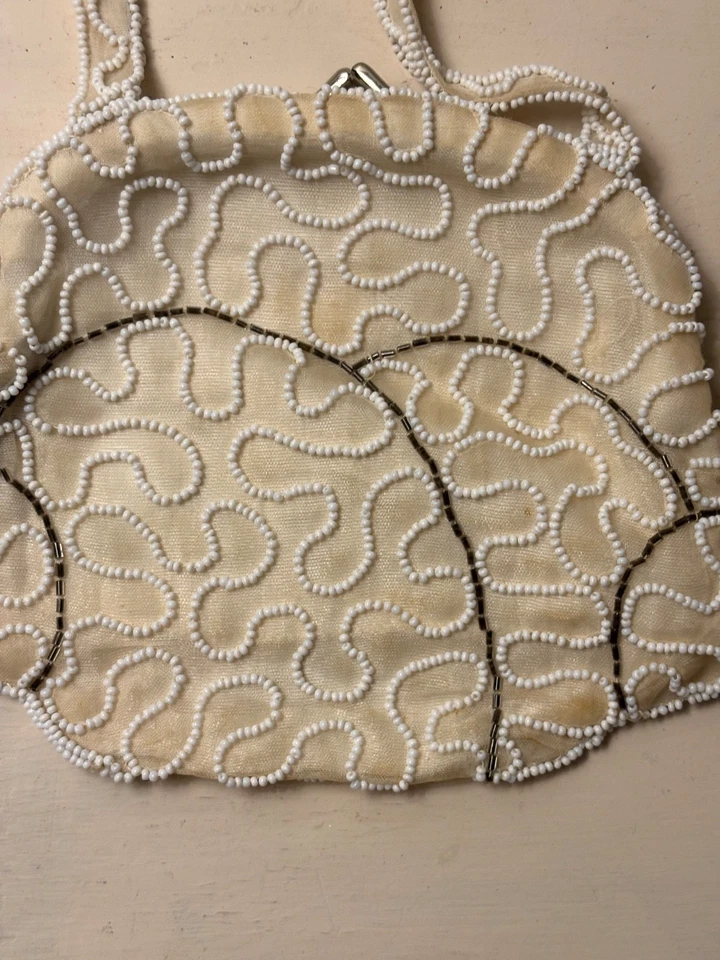 Vintage Belgium Handmade Beaded Purse - Image 3 of 4