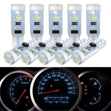 10x Ice Blue T5 74 3014 Led Bulb Speedometer Instrument Panel Cluster Lights 10x Ice Blue T5 74 3014 Led Bulb Speedometer Instrument Panel Cluster Lights