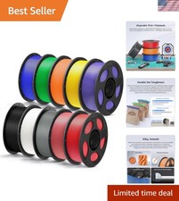 PLA Plus PLA , 3D Printer Filament 1.75mm Bundle, High Toughness, 1KG Spool, ...