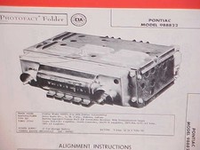 1958 Pontiac Bonneville Chieftain Convertible Catalina Am Radio Service Manual 1