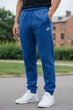 Nike Sportswear Men's Club Fleece Joggers Pants, Blue, Size: Small, BV2671-407
