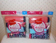 2 Pkgs.-Hanes Girls Tagless Hipsters Soft Breathable Cotton 4 NO Ride up Size 14