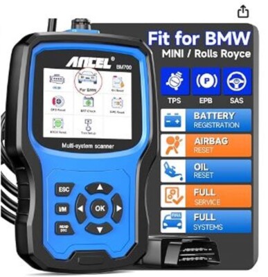 Ancel BM700 For BMW Full System Diagnostic OBD2 Scanner ABS SRS EPB TPMS CBS OIL