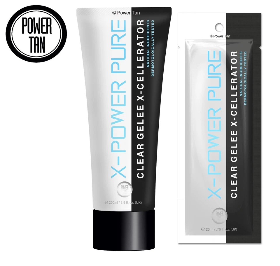 Power Tan X-Power Pure Sunbed Bräunungslotion Creme 250ml oder 20ml