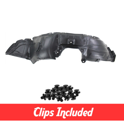Front Passenger Side Fender Liner w/ Clips For 2010-2013 Mazda 3 2.3L MA1249140
