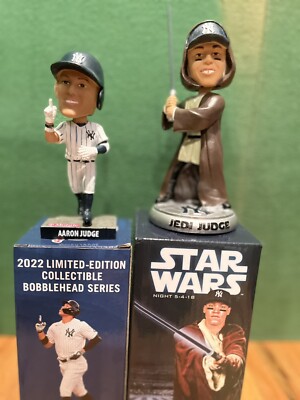 Aaron Judge Bobblehead Qty 2 SGA 2022 & 2018 Star Wars Jedi New