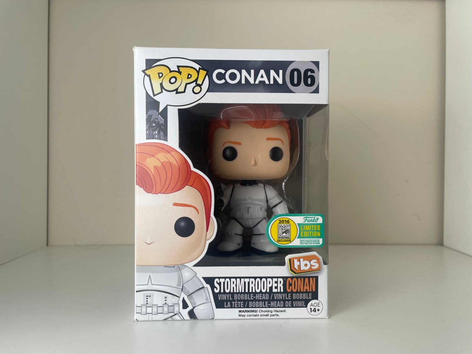 Funko POP! STORMTROOPER CONAN (06) 2016 SDCC EXCLUSIVE-STAR WARS-TBS-O'BRIEN