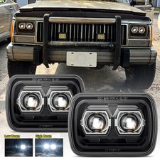 Newest Brightest 5x7 Led Headlights For Jeep Cherokee Xj 1984 For Wrangler Yj