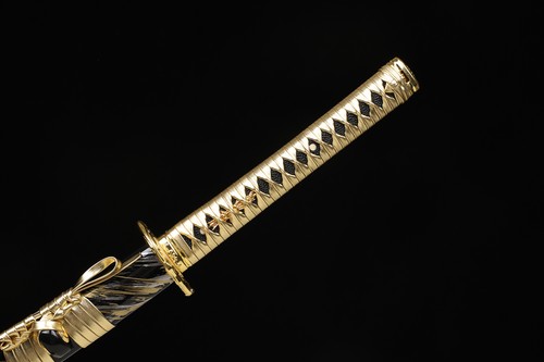 Golden Loong 1095 High Carbon Steel Japanese Samurai Sword Katana Razor Sharp - Picture 7 of 14