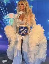 CHARLOTTE FLAIR SIGNED AUTOGRAPH WWE 11x14 PHOTO BAS BECKETT THE QUEEN WOOOOO