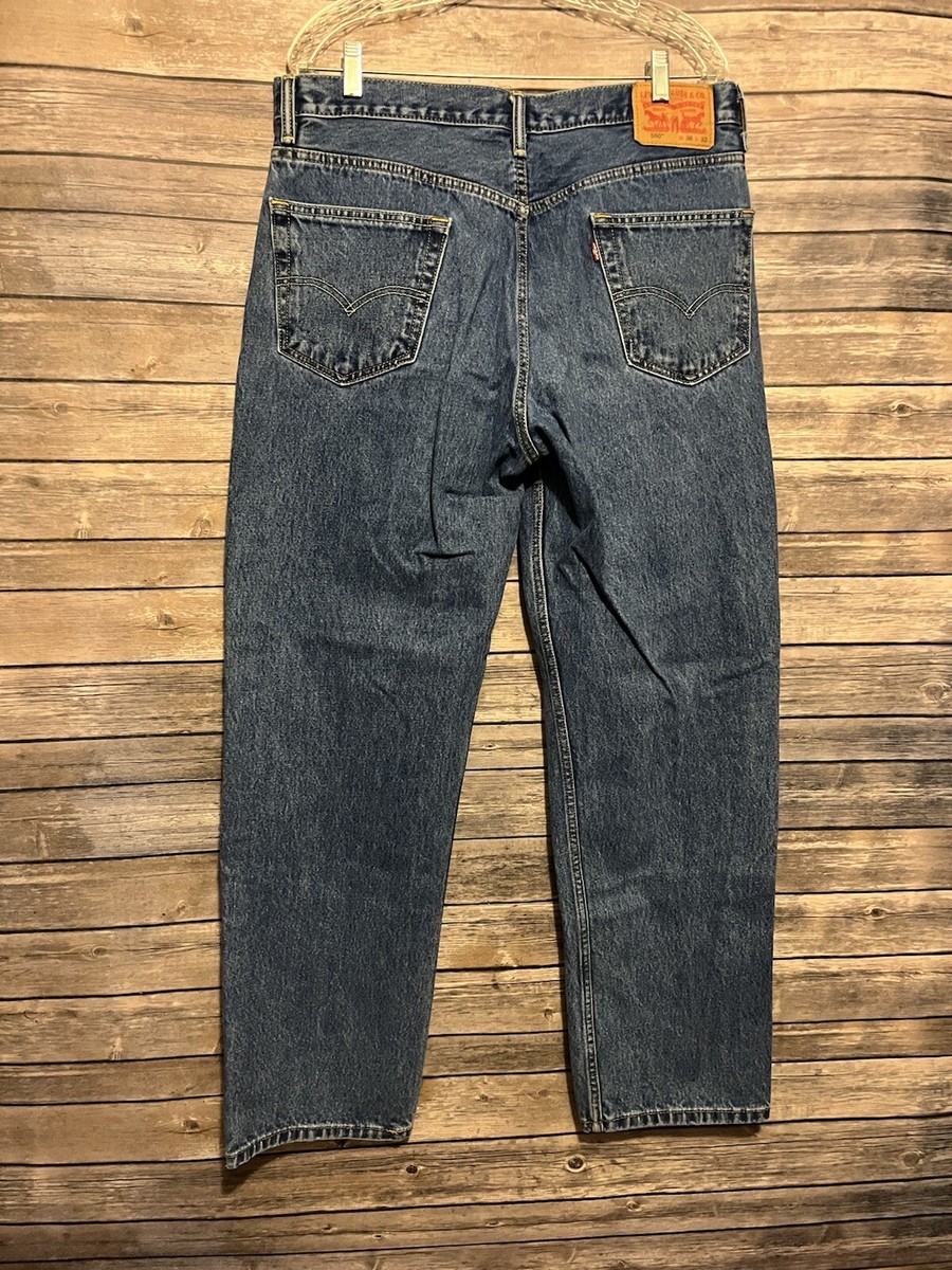 Levi's 550 Jeans 36x32 Dark Wash Blue Denim 100% Cotton | eBay Levi's 550 Jeans 36x32 Dark Wash Blue Denim 100% Cotton | eBay
